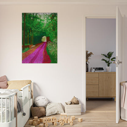 David Hockney - David Hockney Brushed Aluminum Print - 70x100 cm / 28x40 inches | David Hockney Aluminum Print | David Hockney Prints