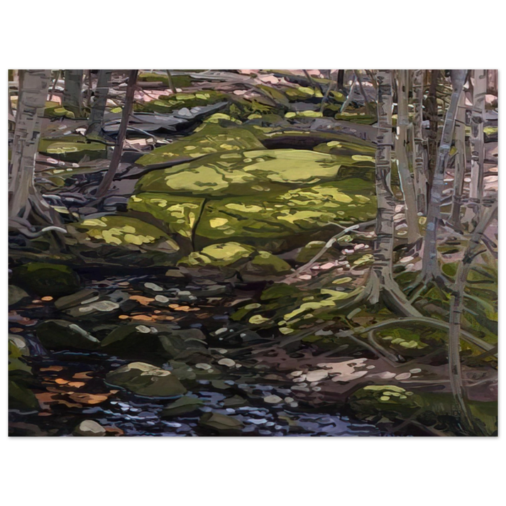 Neil Welliver - Light in Brook - Contemporary Realism  75x100 cm / 30x40inches Fine Art Poster