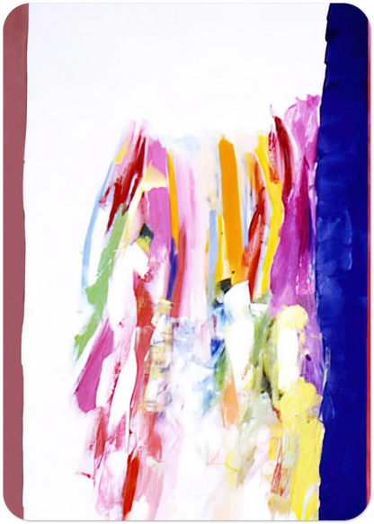 Jubilant Blue - 1972 By Ronnie Landfield Pack of 10 Post Cards | Ronnie Landfield Post Cards | A6 (10.5 x 14.8 cm) - 4.1 x 5.8 inches