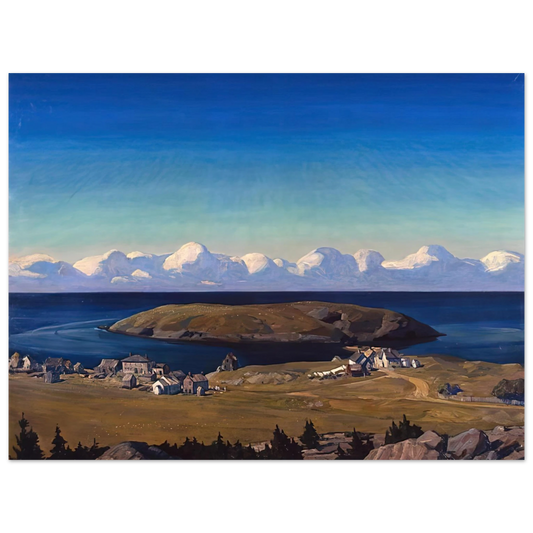 Rockwell Kent - Island Village, Coast of Maine Fine Art Poster - Default Title