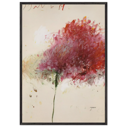 Proteus - Cy Twombly Framed Art Print – Black Wooden Frame - Default Title - -Framed Art Print