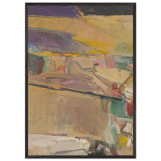 Berkeley 54 - Richard Diebenkorn Framed Art Print – Black Wooden Frame - Default Title - -Framed Art Print