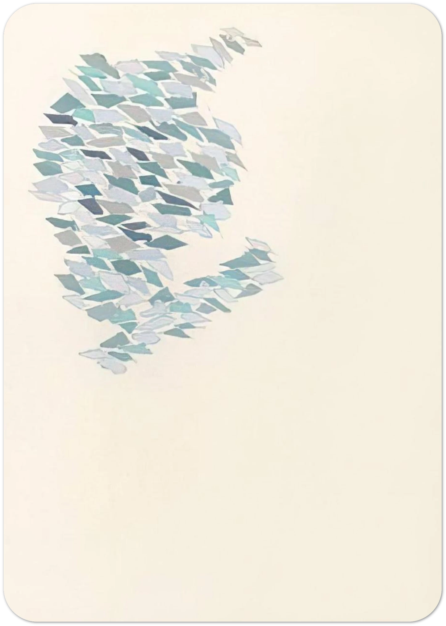 Pastel I - 1971 By Robert Goodnough Pack of 10 Post Cards | Robert Goodnough Post Cards | A6 (10.5 x 14.8 cm) - 4.1 x 5.8 inches