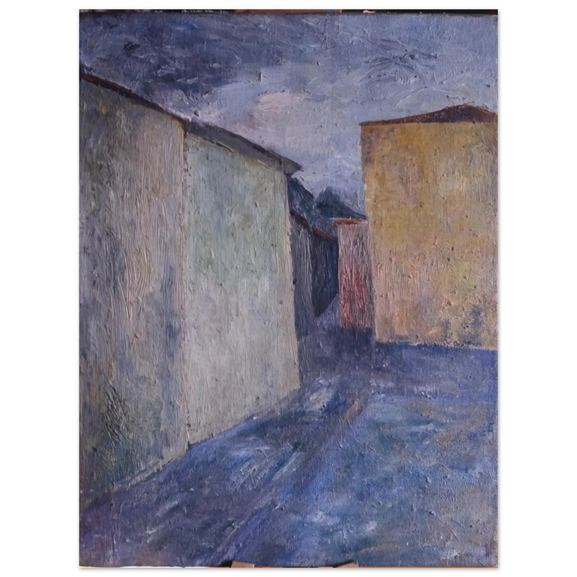 Alberto Burri - Upper Piazza - 1947 Fine Art Poster - Default Title