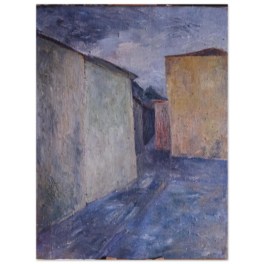 Alberto Burri - Upper Piazza - 1947 Fine Art Poster - Default Title
