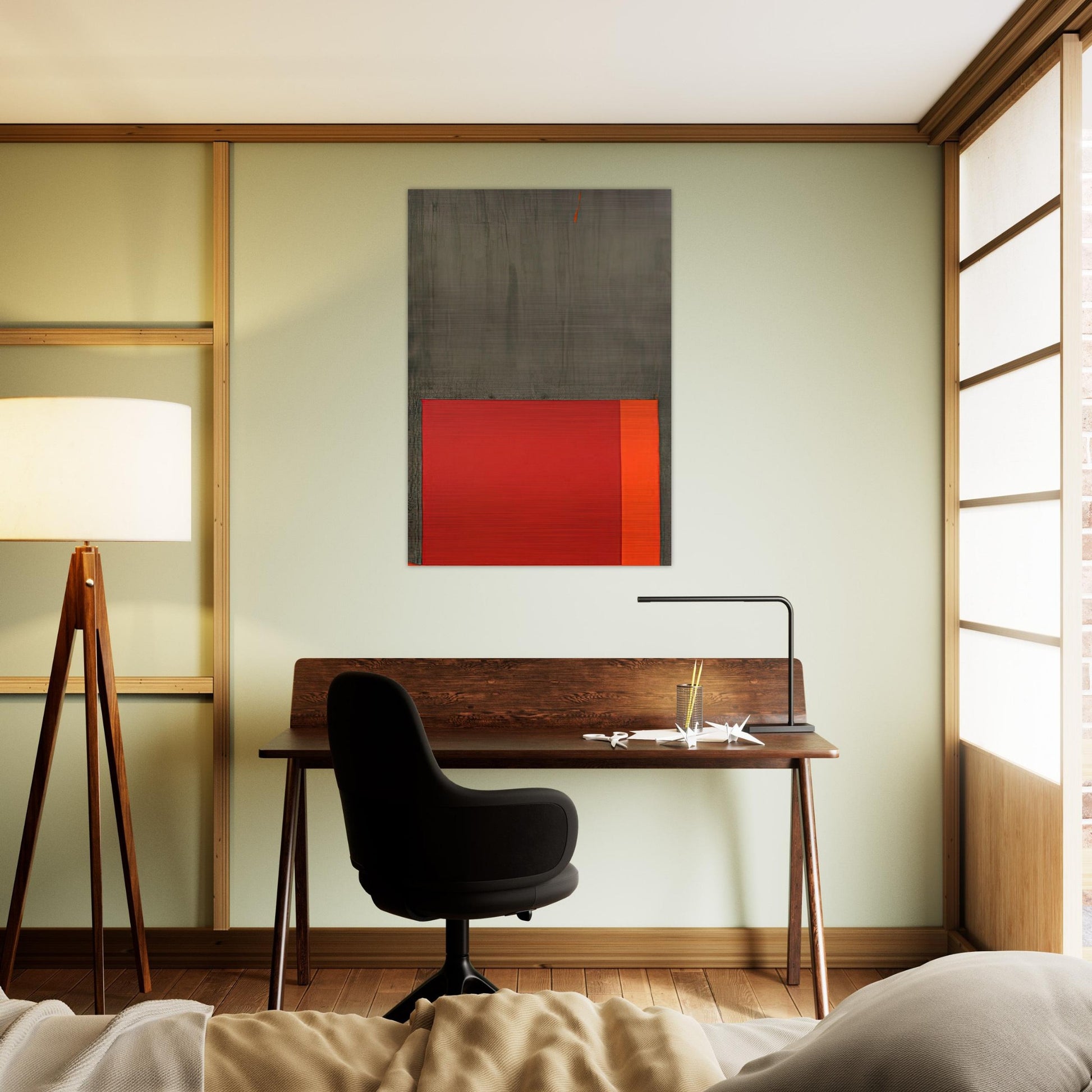 4.5.68 - 1968 - John Hoyland Brushed Aluminum Print - 70x100 cm / 28x40 inches | John Hoyland Aluminum Print | John Hoyland Prints