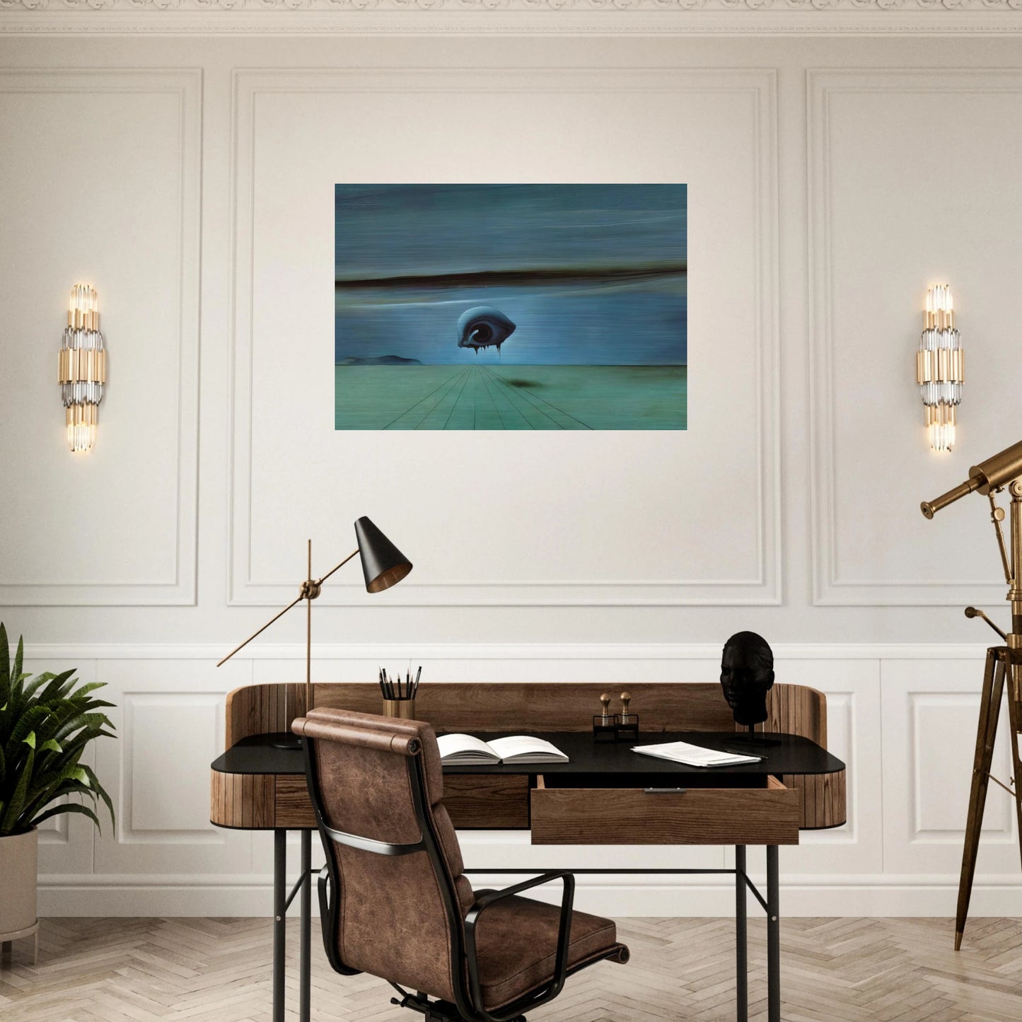 THE EYE - Salvador Dali Brushed Aluminum Print - 70x100 cm / 28x40 inches | Salvador Dali Aluminum Print | Salvador Dali Prints
