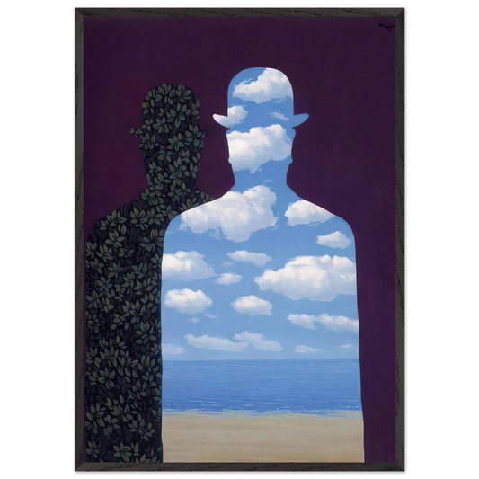 HIGH SOCIETY 1962 - Rene Magritte Framed Art Print – Black Wooden Frame - Default Title - -Framed Art Print