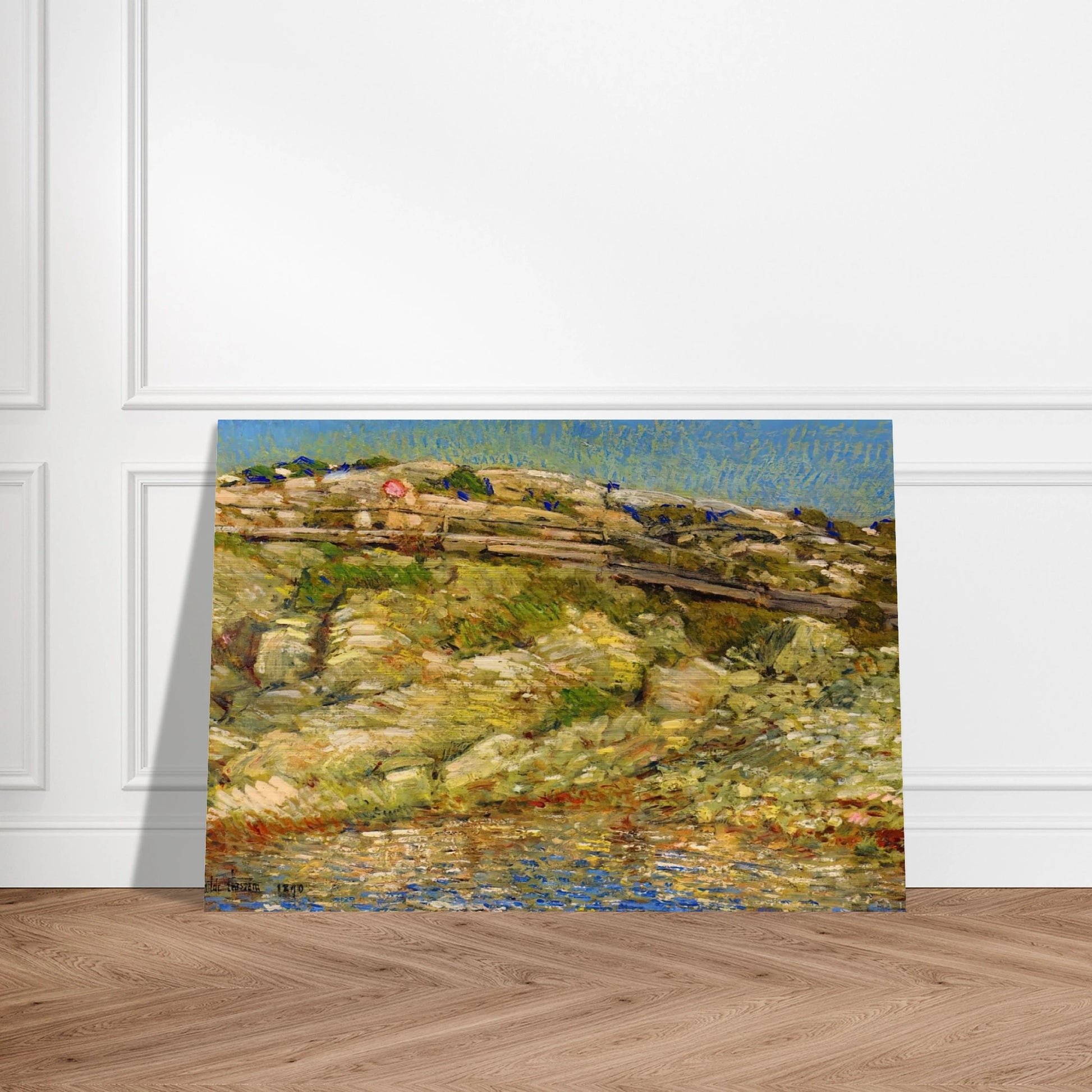 Walk Around the Island - Childe Hassam Brushed Aluminum Print - 70x100 cm / 28x40 inches | Childe Hassam Aluminum Print | Childe Hassam Prints