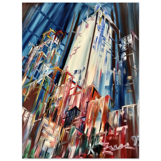 Konrad Zuse - Wolkenkratzer - 1995 Germany Fine Art Poster - Default Title