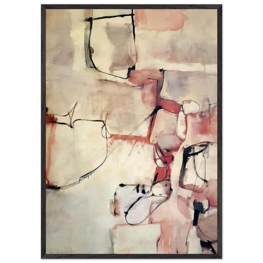 Albuquerque 3 - Richard Diebenkorn Framed Art Print – Black Wooden Frame - Default Title - -Framed Art Print