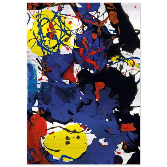 Untitled  SFP94-131  SFF 1801  - Sam Francis Brushed Aluminum Print - 70x100 cm / 28x40 inches | Sam Francis Aluminum Print | Sam Francis Prints
