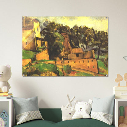 The farm of Bellevue - Paul Cézanne Acrylic Print - 70x100 cm / 28x40″ inches