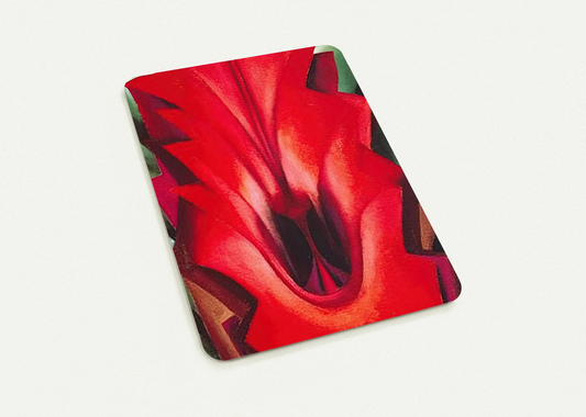 Inside Red Canna By Georgia O'Keeffe Pack of 10 Post Cards | Georgia O'Keeffe Post Cards | A6 (10.5 x 14.8 cm) - 4.1 x 5.8 inches