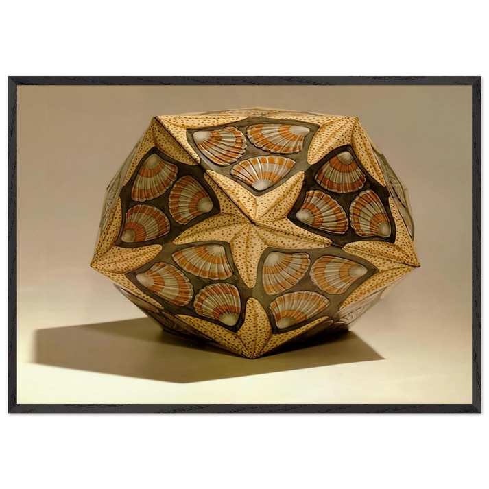 VERBLIFE TIN - MC Escher 70x100 cm / 28x40 inches Framed Art Print – Black Wooden Frame | Maurits Cornelis Escher Prints