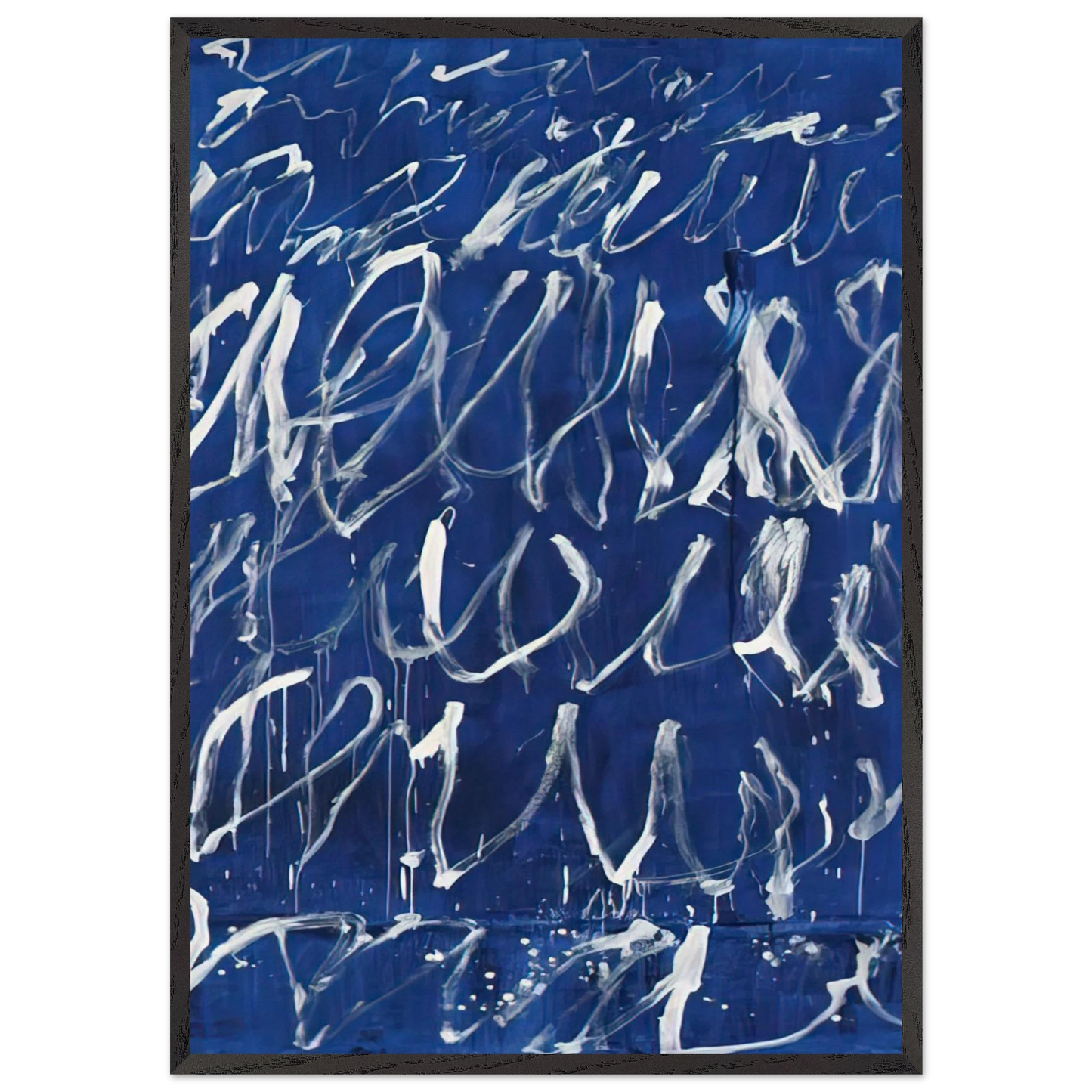 Untitled N4 - Cy Twombly Framed Art Print – Black Wooden Frame - Default Title - -Framed Art Print