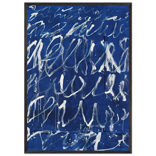 Untitled N4 - Cy Twombly Framed Art Print – Black Wooden Frame - Default Title - -Framed Art Print