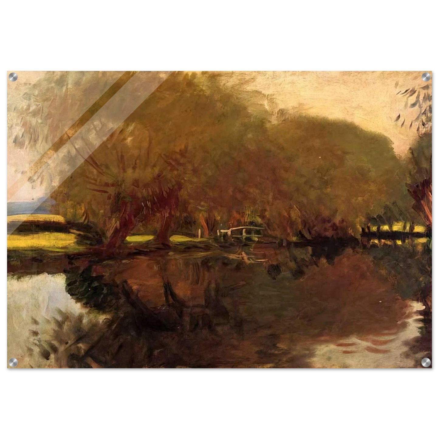 A Backwater at Calcot Near Reading - John Singer Sargent Acrylic Print - 70x100 cm / 28x40″ inches
