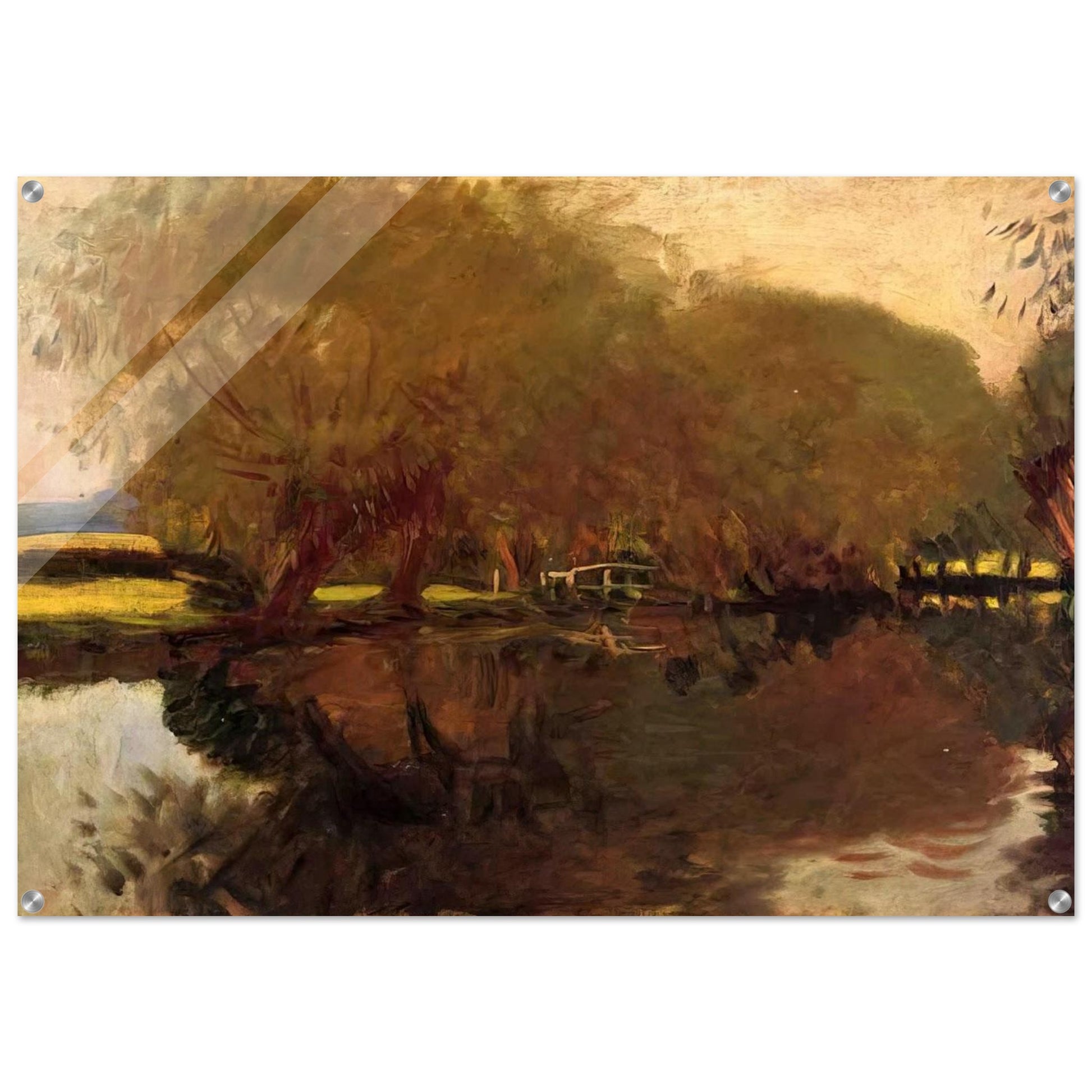 A Backwater at Calcot Near Reading - John Singer Sargent Acrylic Print - 70x100 cm / 28x40″ inches