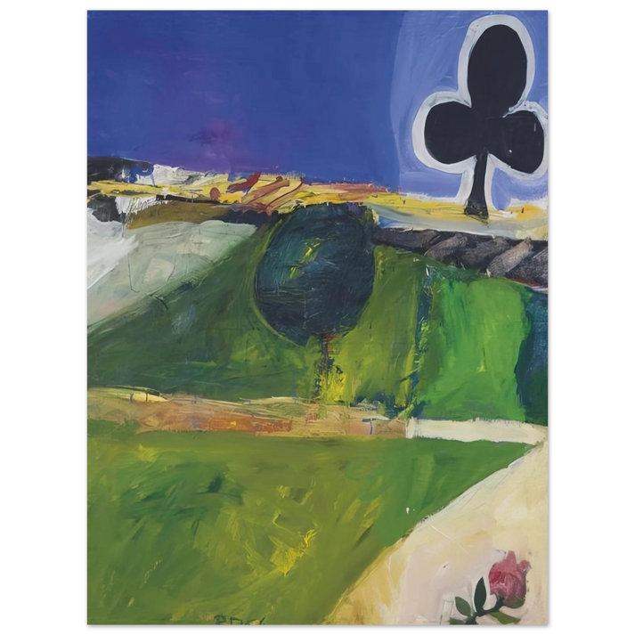 Richard Diebenkorn - Landscape with Figure  75x100 cm / 30x40inches Fine Art Poster