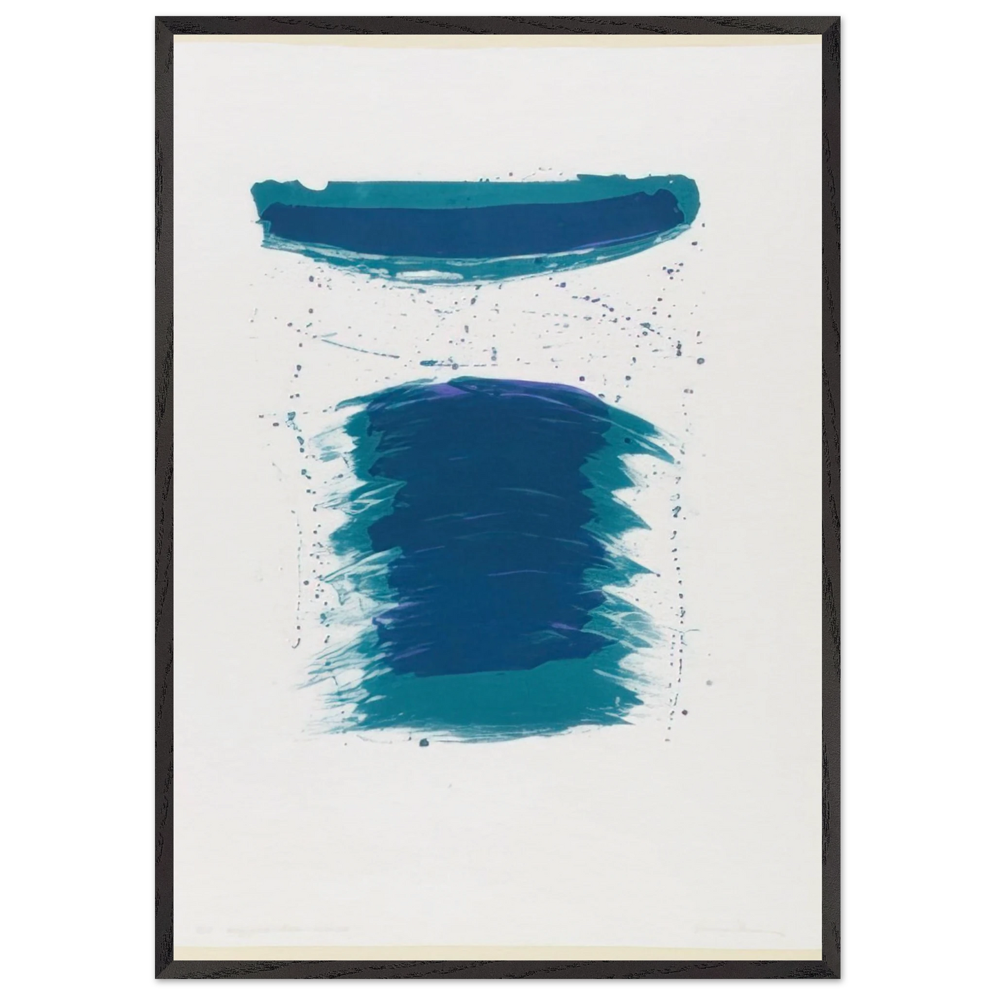 Very First Stone - Sam Francis Framed Art Print – Black Wooden Frame - Default Title - -Framed Art Print