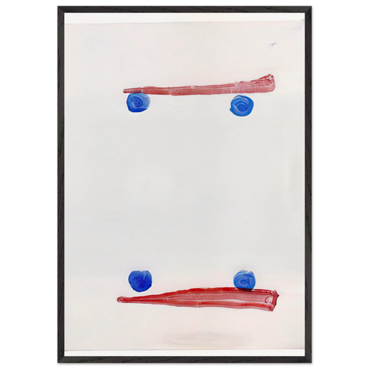 Opponents - 2007 N1 - Ralston Crawford 70x100 cm / 28x40 inches Framed Art Print – Black Wooden Frame