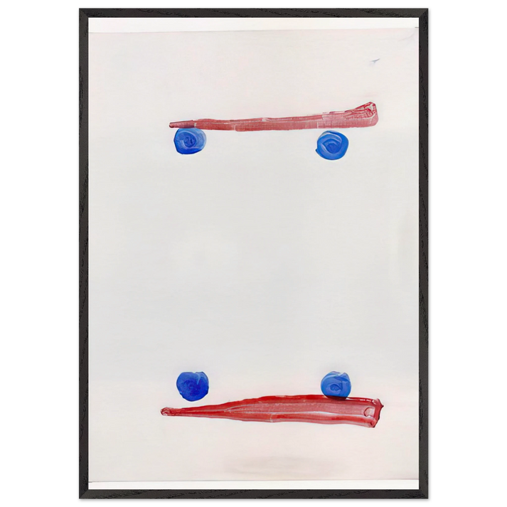 Opponents - 2007 N1 - Ralston Crawford 70x100 cm / 28x40 inches Framed Art Print – Black Wooden Frame