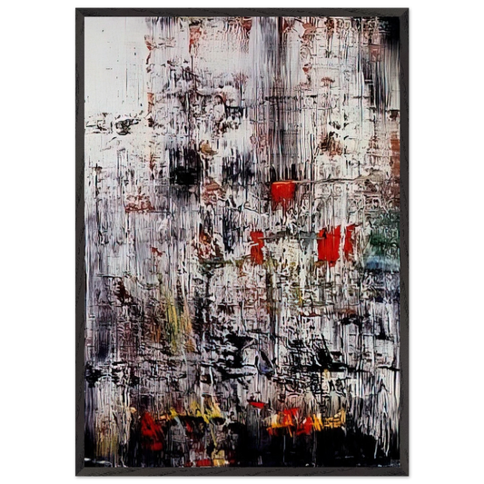 ICE 2 - Gerhard Richter 70x100 cm / 28x40 inches Framed Art Print – Black Wooden Frame