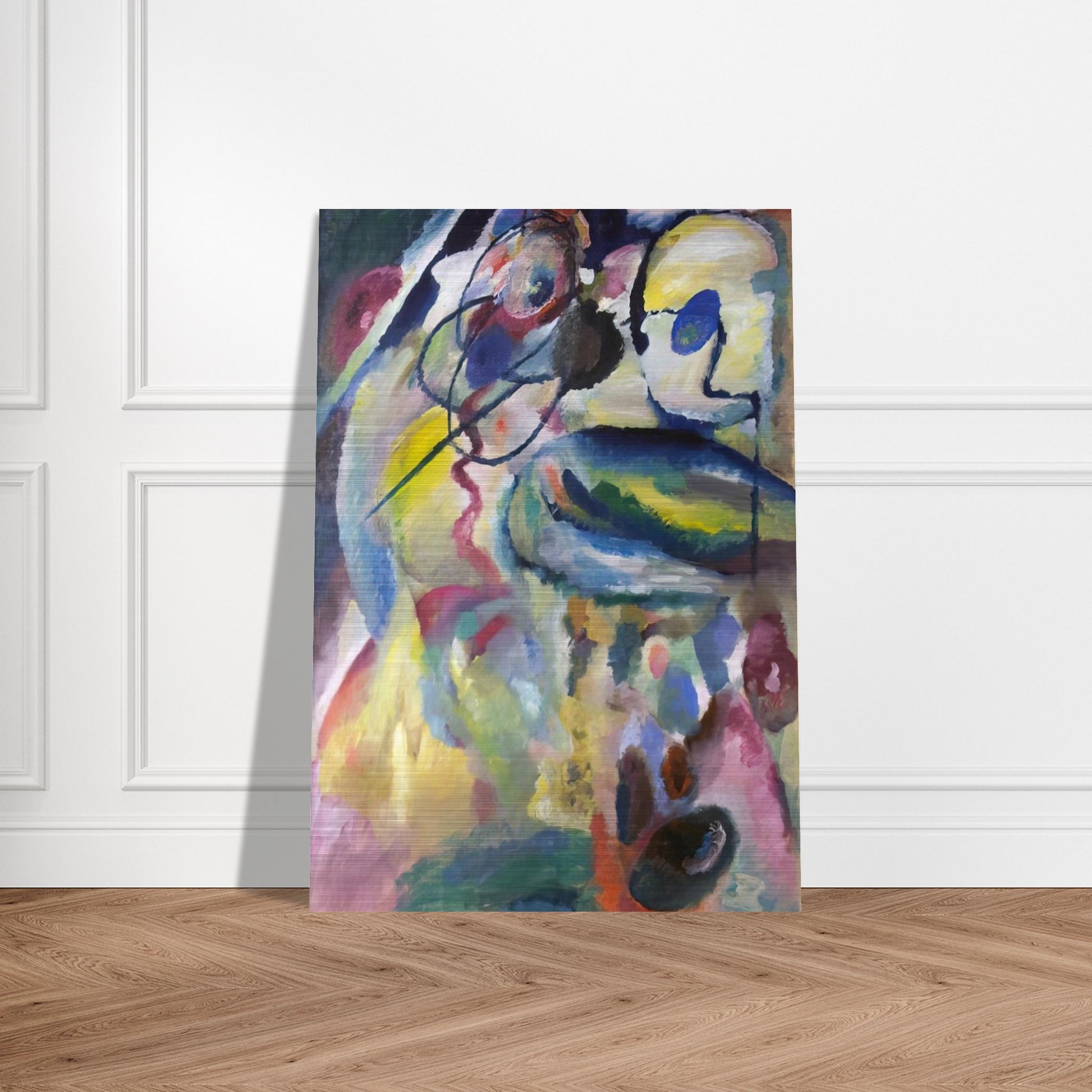 PICTURE WITH A CIRCLE 1911 - Wassily Kandinsky Brushed Aluminum Print - 70x100 cm / 28x40 inches | Wassily Kandinsky Aluminum Print | Wassily Kandinsky Prints