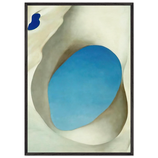 Pelvis III - Georgia OKeeffe 70x100 cm / 28x40 inches Framed Art Print – Black Wooden Frame