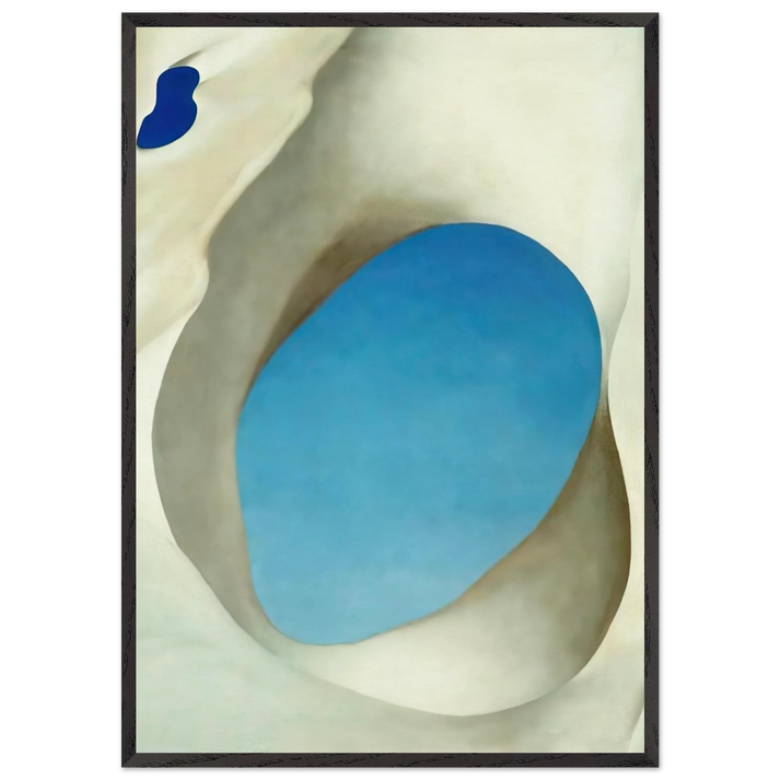 Pelvis III - Georgia OKeeffe 70x100 cm / 28x40 inches Framed Art Print – Black Wooden Frame