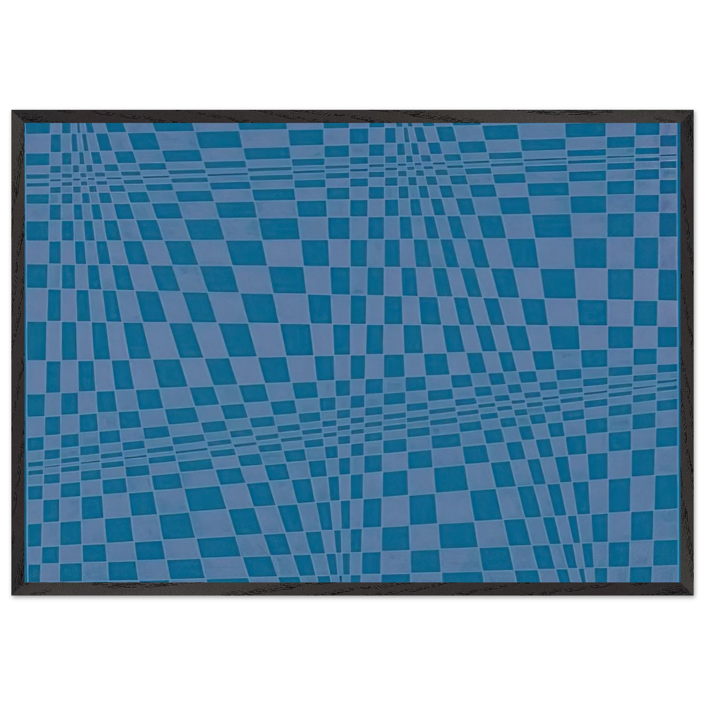 Disegno ottico dinamico - 1964 - Dadamaino Framed Art Print – Black Wooden Frame - Default Title - -Framed Art Print