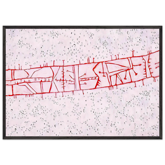 Bridge - 1952 - Gene Davis Framed Art Print – Black Wooden Frame - Default Title - -Framed Art Print