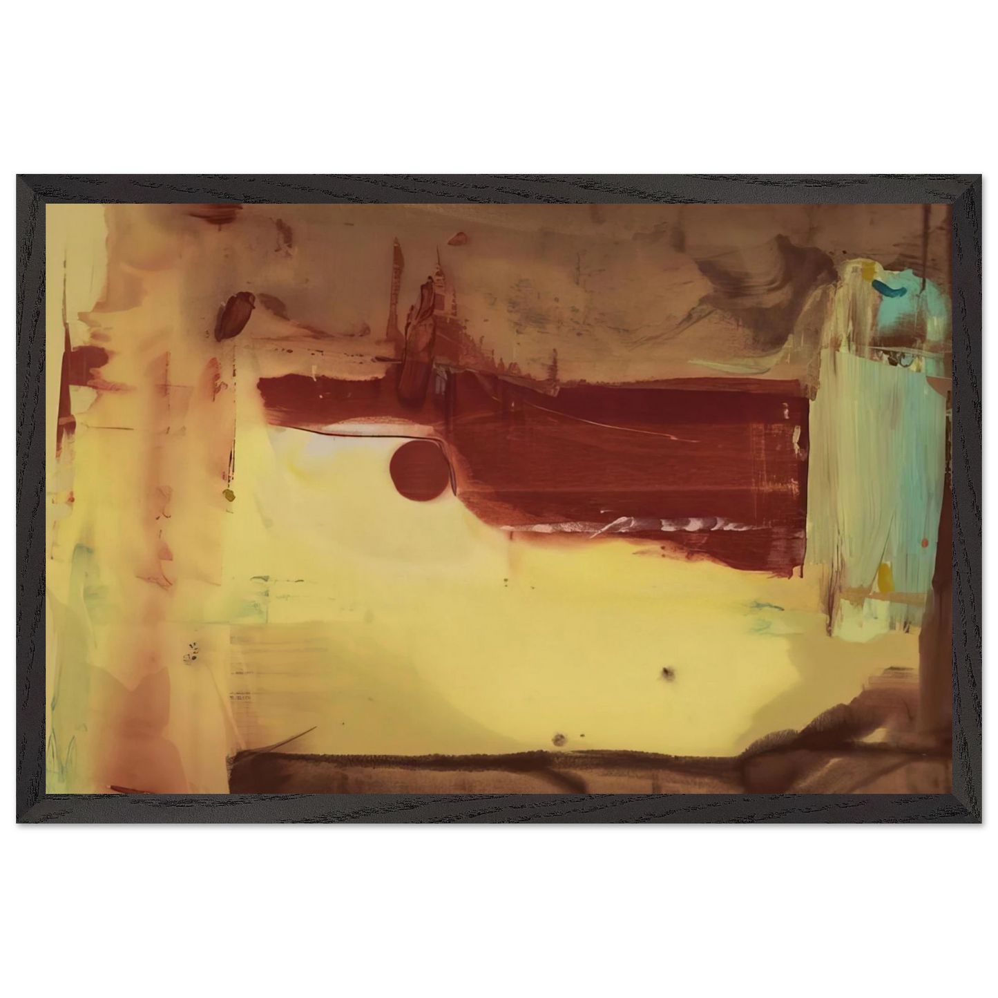 Helen Frankenthaler - Desert Pass - 1976 Wall art - 27x35 cm / 11x14 inches - Fine Art Poster - -