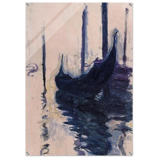 Gondola in Venice - claude monet Acrylic Print - 70x100 cm / 28x40″ inches