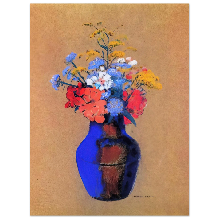 Odilon Redon - WILD FLOWERS IN A VASE  75x100 cm / 30x40inches Fine Art Poster