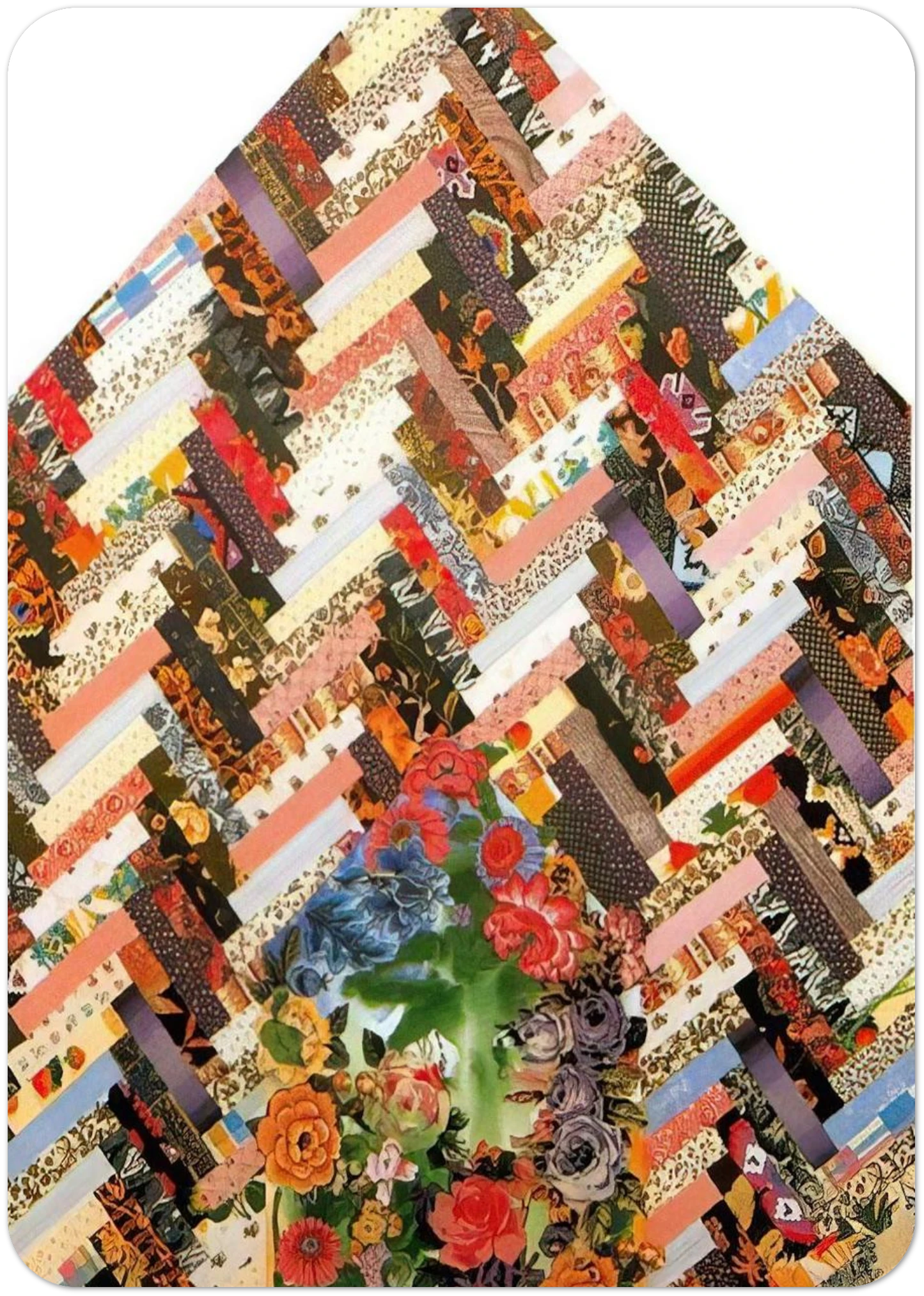 New Harmony B - PD Pattern and Decoration By Miriam Schapiro Pack of 10 Post Cards | Miriam Schapiro Post Cards | A6 (10.5 x 14.8 cm) - 4.1 x 5.8 inches