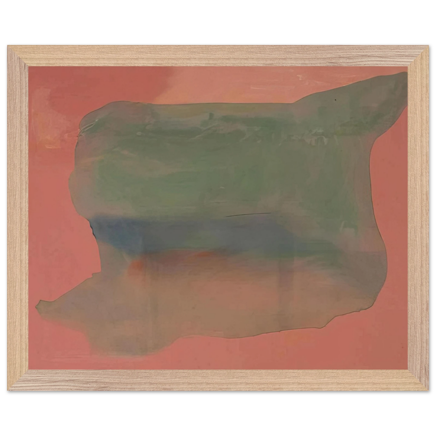 Helen Frankenthaler - Yearning - 1973 Wall art - 40x50 cm / 16x20 inches - Premium Wooden Framed Poster With Fine Art Paper - Wood frame