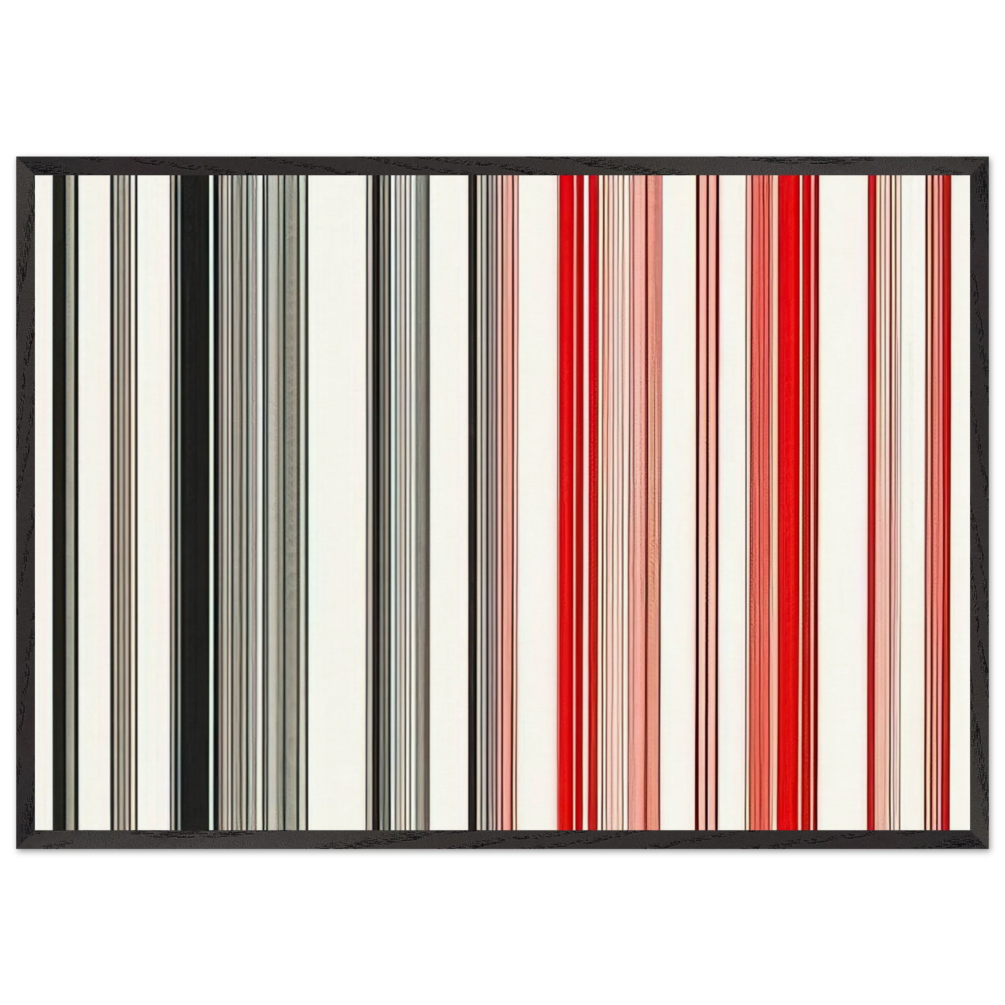 Night Rider - 1983 - Gene Davis Framed Art Print – Black Wooden Frame - Default Title - -Framed Art Print