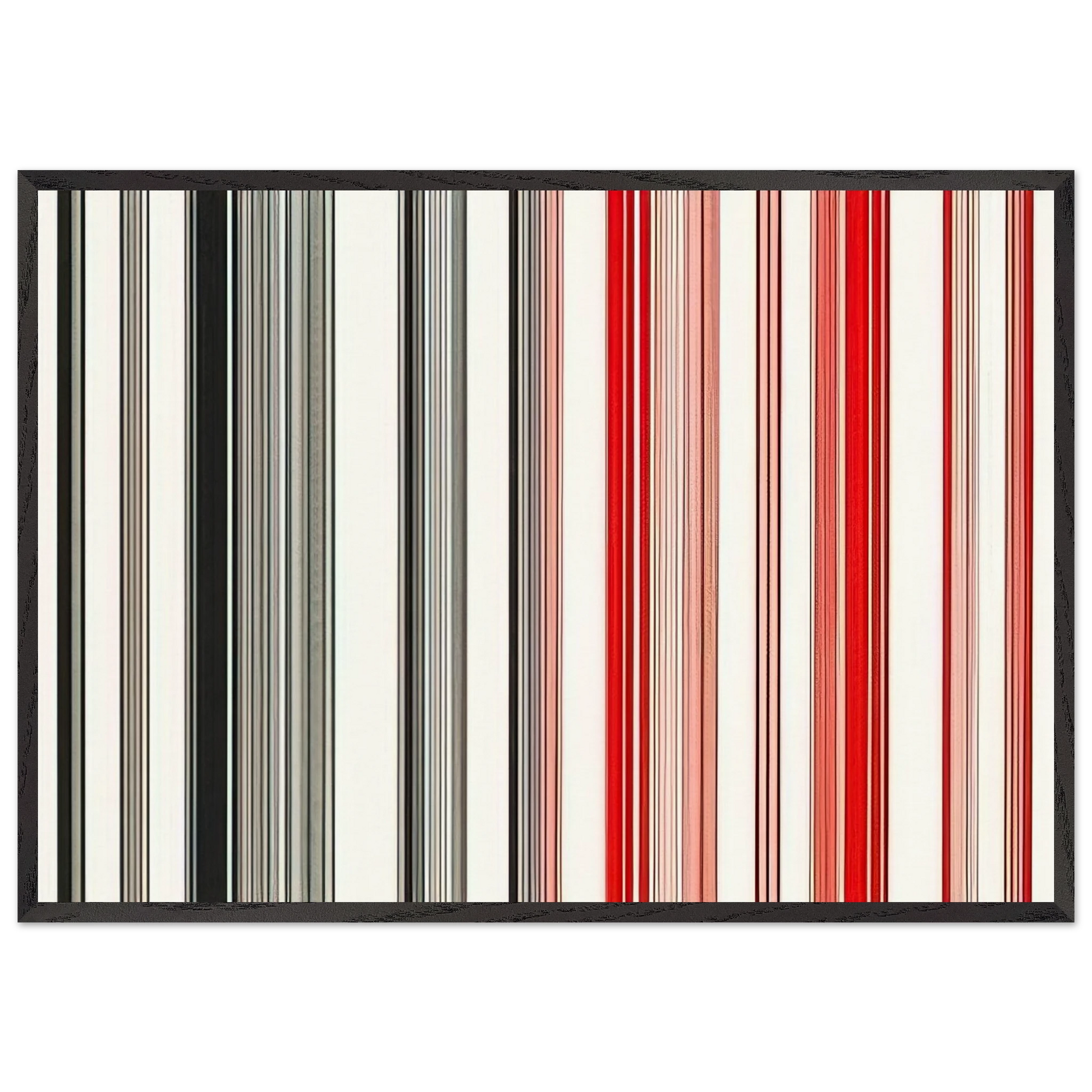 Night Rider - 1983 - Gene Davis Framed Art Print – Black Wooden Frame - Default Title - -Framed Art Print