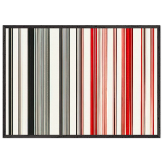 Night Rider - 1983 - Gene Davis Framed Art Print – Black Wooden Frame - Default Title - -Framed Art Print