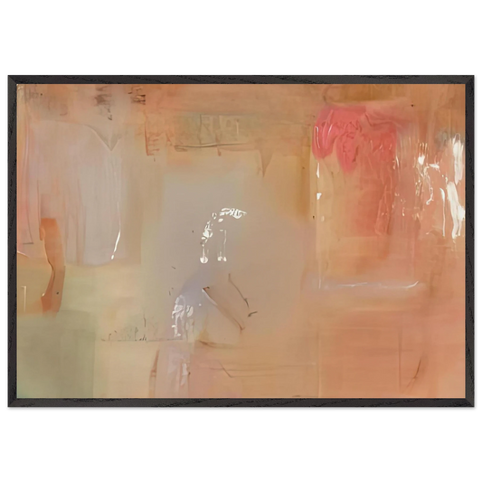 Feather 1979- - Helen Frankenthaler Framed Art Print – Black Wooden Frame - Default Title - -Framed Art Print