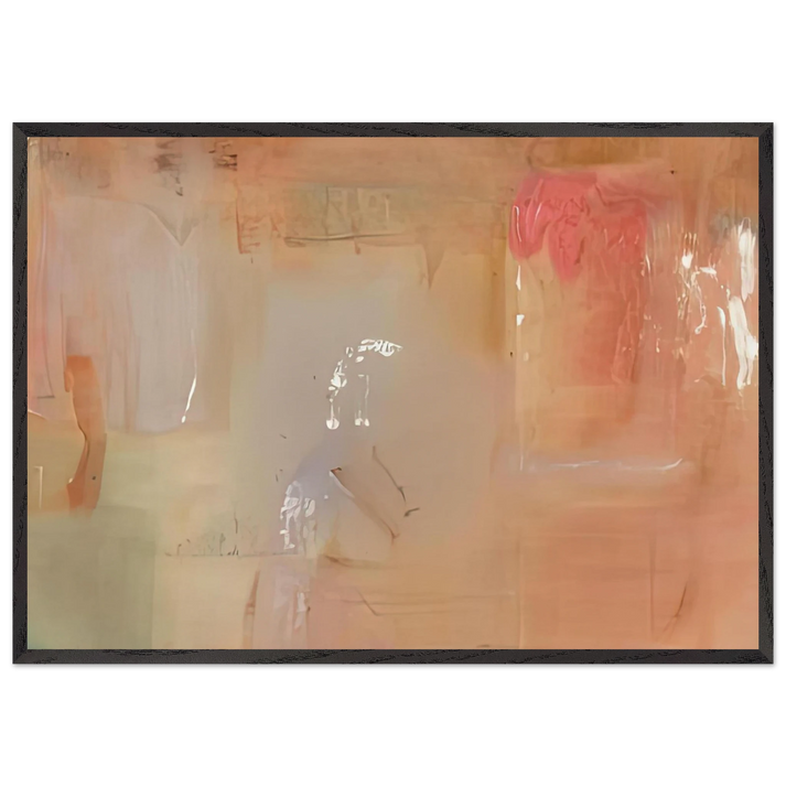 Feather 1979- - Helen Frankenthaler 70x100 cm / 28x40 inches Framed Art Print – Black Wooden Frame