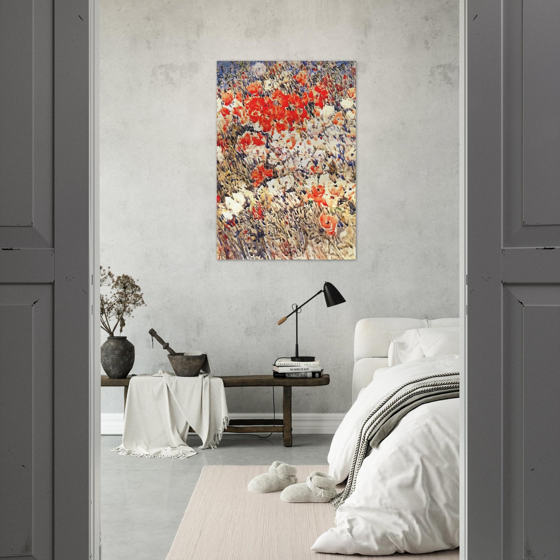 The island garden - Childe Hassam Brushed Aluminum Print - 70x100 cm / 28x40 inches | Childe Hassam Aluminum Print | Childe Hassam Prints