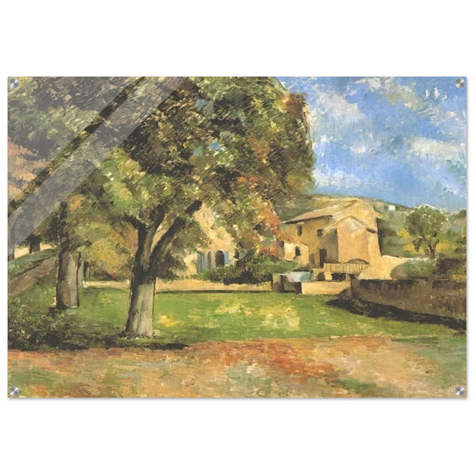 Horse-chestnut-trees in Jas de Bouffan - Paul Cézanne Acrylic Print - 70x100 cm / 28x40″ inches | Paul Cézanne Wall Art | Paul Cézanne Prints