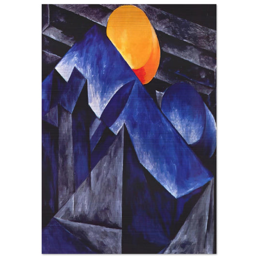 Composition - 1914 - Natalia Goncharova Brushed Aluminum Print - 70x100 cm / 28x40 inches | Natalia Goncharova Aluminum Print | Natalia Goncharova Prints