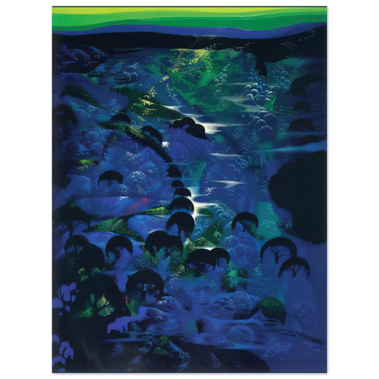 Eyvind Earle - Beneath an Emerald Sky Fine Art Poster - Default Title