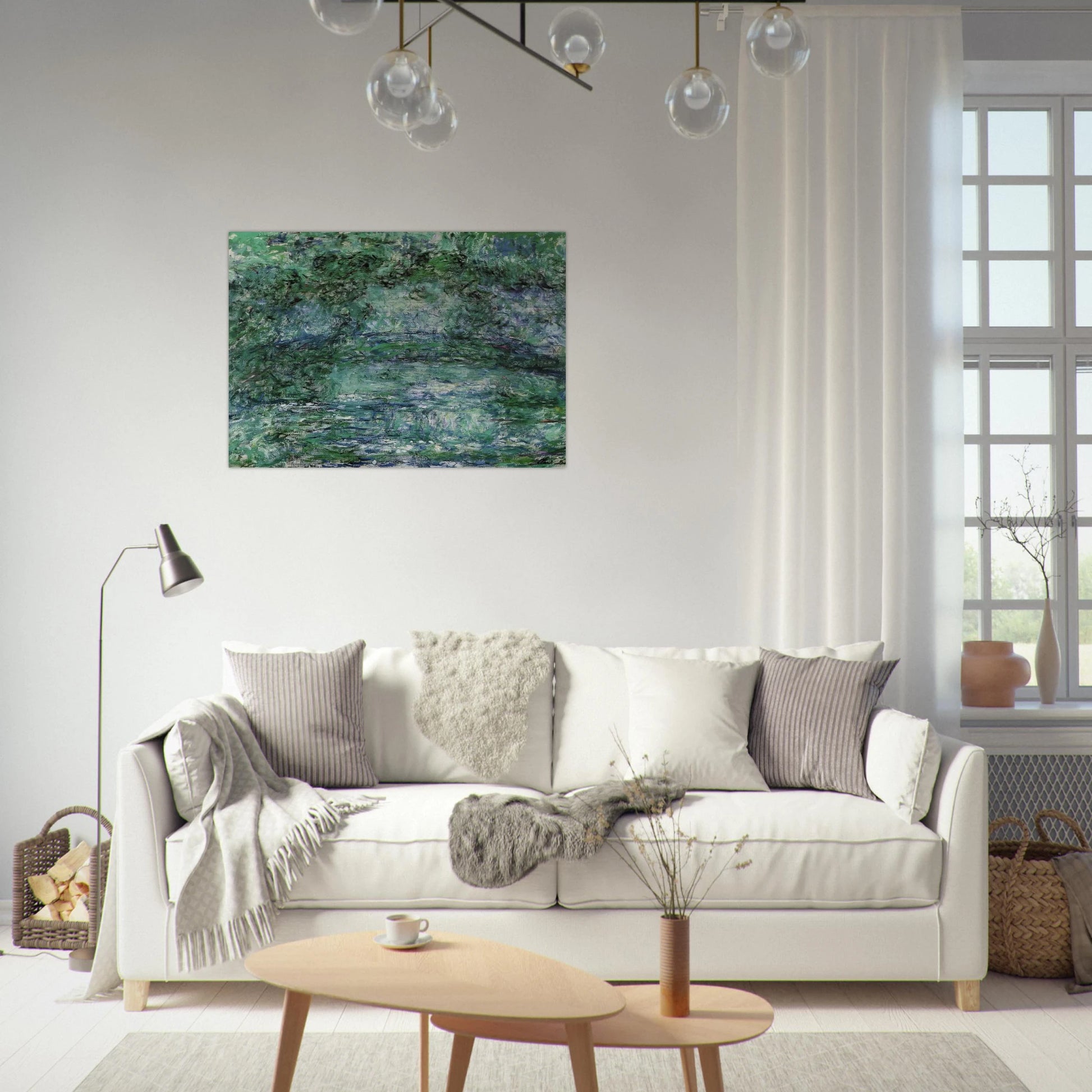 The Japanese Bridge 6 - claude monet Brushed Aluminum Print - 70x100 cm / 28x40 inches | claude monet Aluminum Print | claude monet Prints