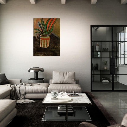 Exotic Flowers - 1907 - Pablo Picasso Brushed Aluminum Print - 70x100 cm / 28x40 inches | Pablo Picasso Aluminum Print | Pablo Picasso Prints