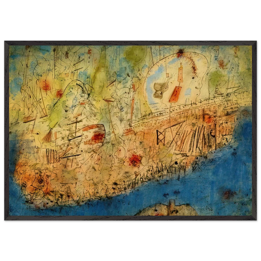 Camp des Milles - 1940 - Wols Framed Art Print – Black Wooden Frame - Default Title - -Framed Art Print